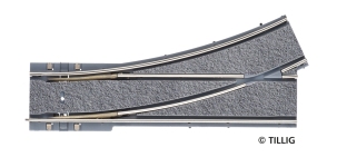 TILLIG 87584 - H0 Weiche R 250 links Asphalt